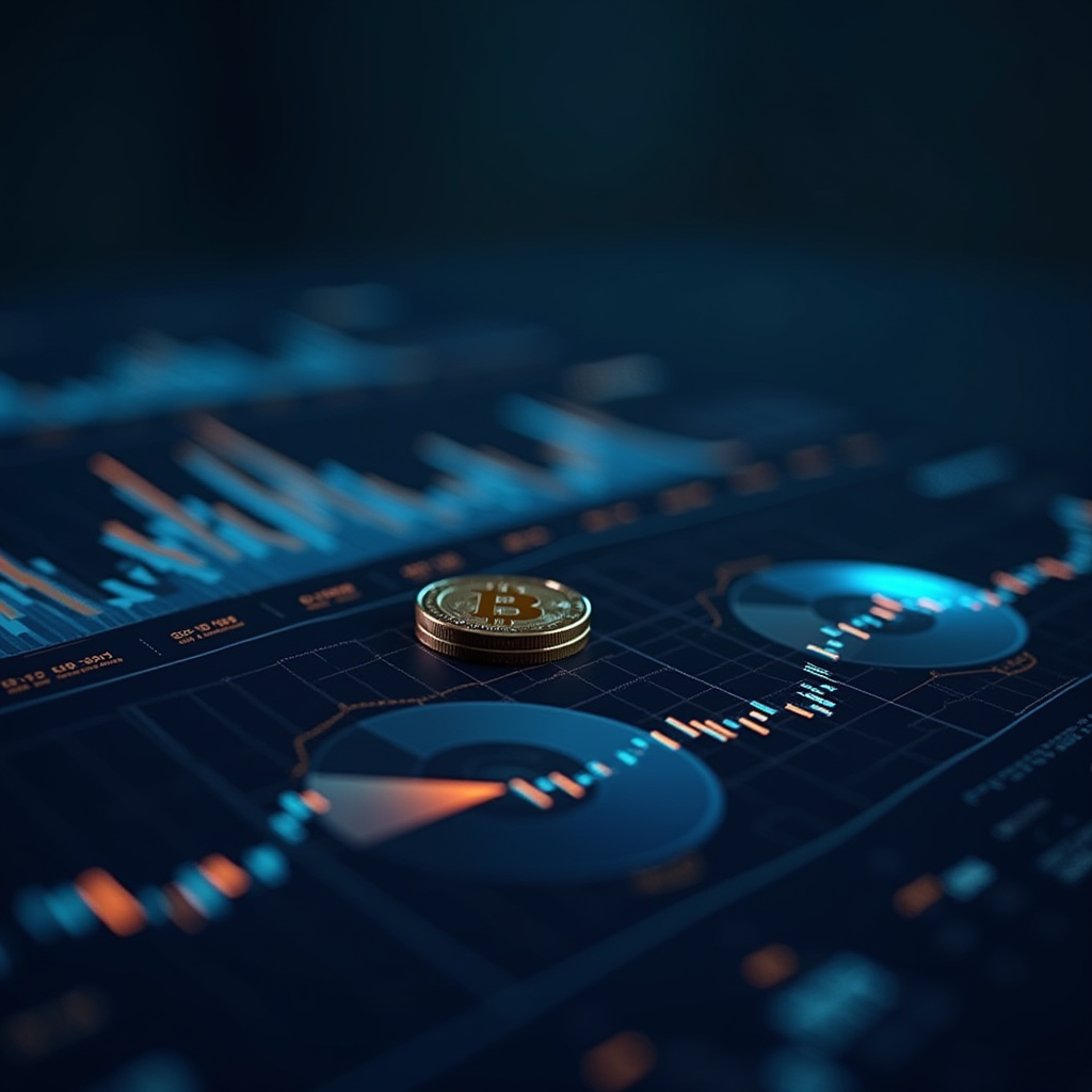 Finanzielle Diagramme und Grafiken zeigen Investitionsanalyse und institutionelles Währungsmanagement für optimale Kreditkonditionen